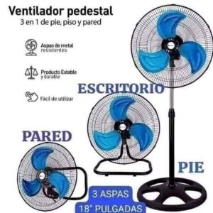 VENTILADOR DE PEDESTAL 3 EN 1  18 PULGADAS (MAYOREO)
